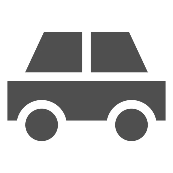 Значок Транспортного Засобу Автомобілів Твердому Стилі — стоковий вектор