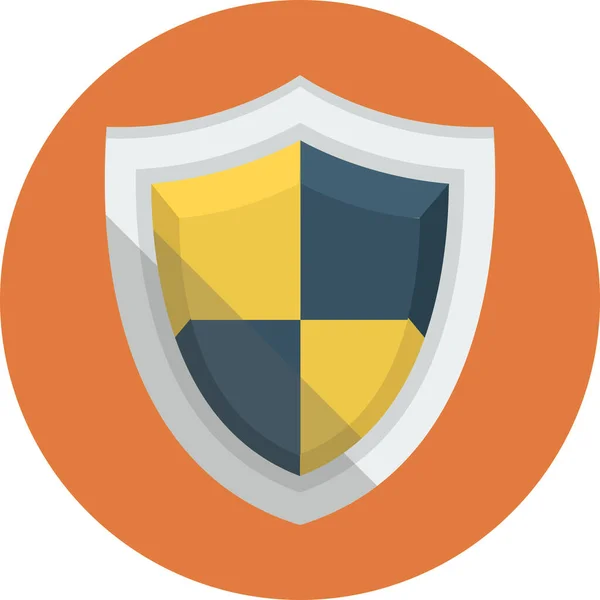 Icono Seguridad Protección Segura Estilo Plano — Archivo Imágenes Vectoriales