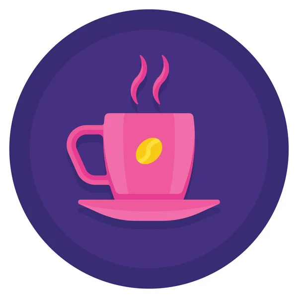 Café Tasse Coworking Icône — Image vectorielle