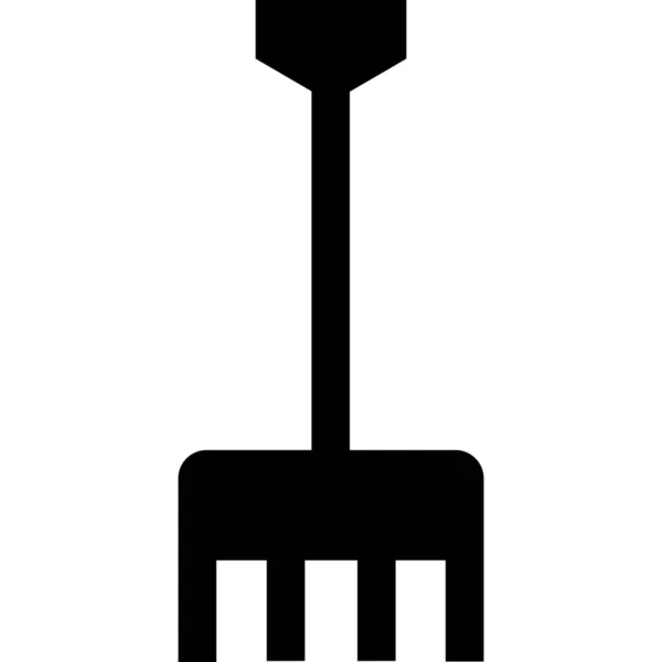 Landwirtschaftlicher Betrieb Mistgabel Symbol — Stockvektor