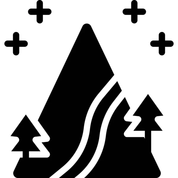Значок Пейзажних Гірських Гір — стоковий вектор