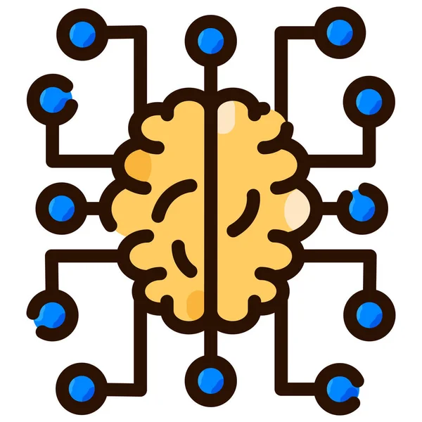 Ícone Conexão Inteligência Artificial —  Vetores de Stock