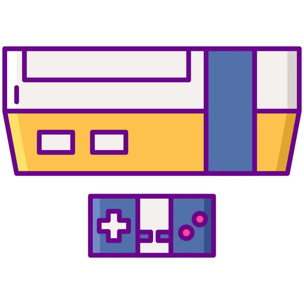 Konsol Spel Nintendo Ikon — Stock vektor