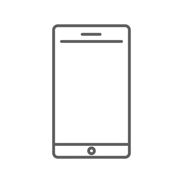 Llamada Icono Comunicación Del Teléfono Celular Estilo Esquema — Vector de stock