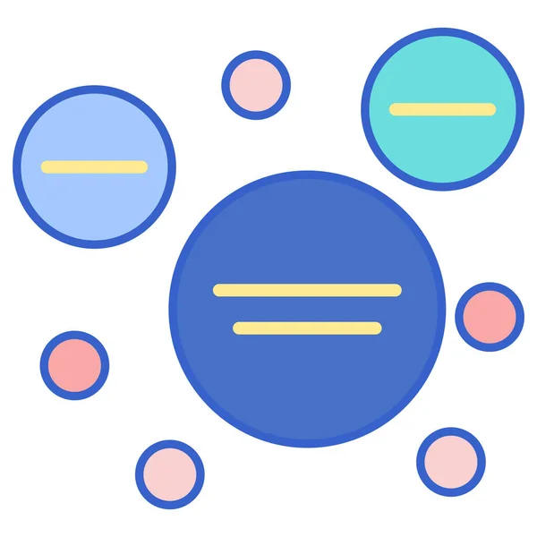 Círculo Ícone Relacionamento Infográfico — Vetor de Stock