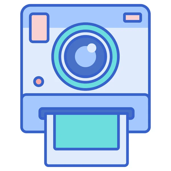 Cámara Fotografía Icono Polaroid — Vector de stock