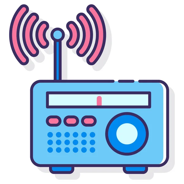 Difusión Icono Radio Marketing — Archivo Imágenes Vectoriales