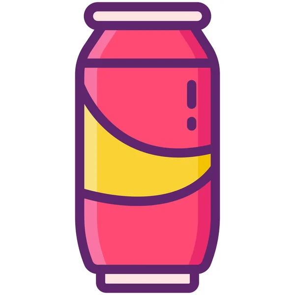 Puede Beber Icono Soda — Vector de stock