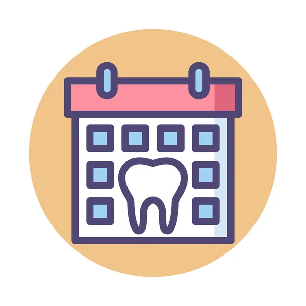 Appointment Dental Appointment Dentist Icon Badge Style — Stock Vector