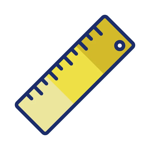 Ruler Tool Measure Icon — Stock Vector