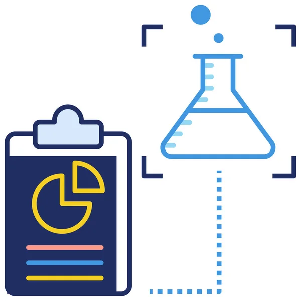 Analytics Data Market Search Icon Filled Outline Style — Stock Vector