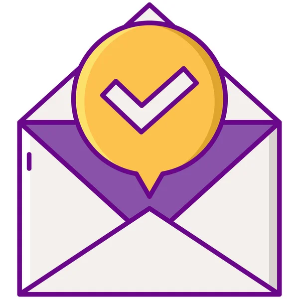 Ellenőrizze Mail Ikonon Infrastruktúra Kategóriában — Stock Vector
