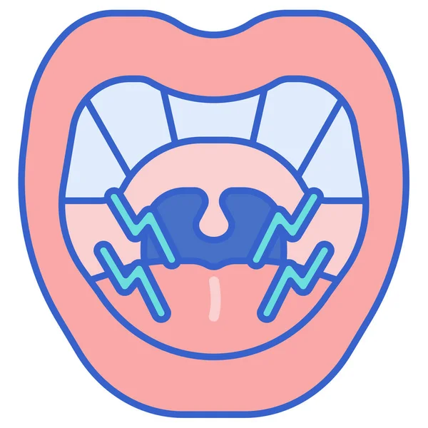 Mouth Sensation Tingling Icon Hospitals Healthcare Category — Stock vektor