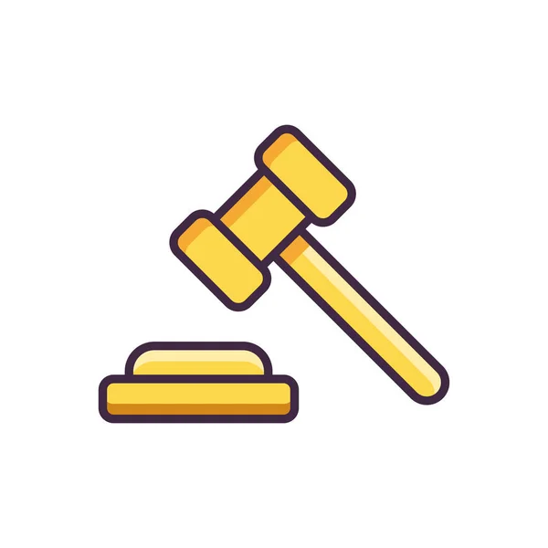 Auction Banking Court Icon — Stock Vector