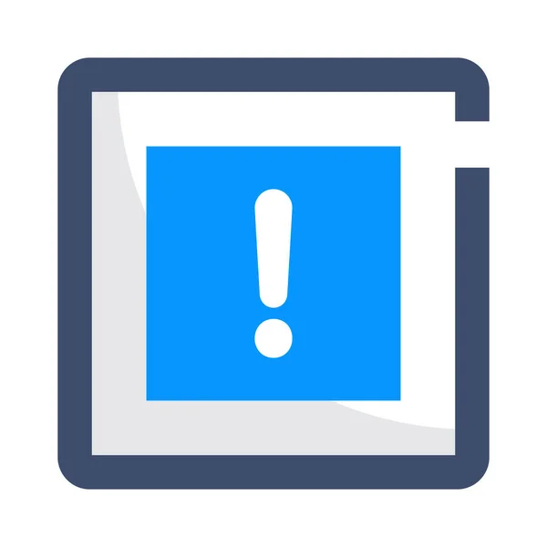 Alert Exclamation Mark Help Icon — Stock Vector