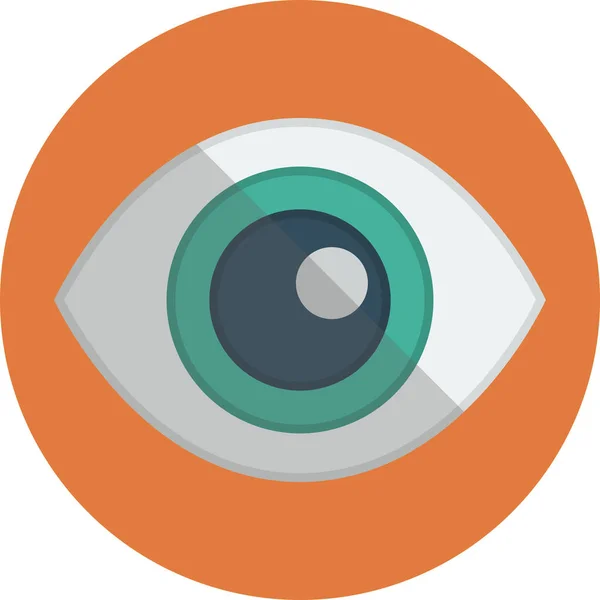 See Eye Icon Flat Style — стоковый вектор