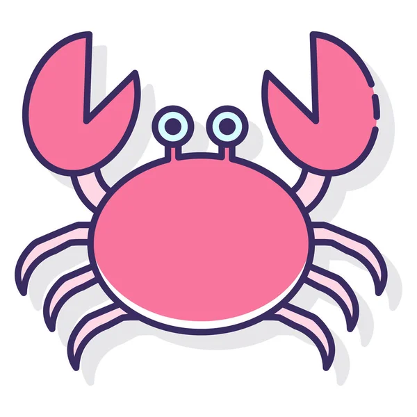 Allergy Crab Crustacean Icon Hospitals Healthcare Category — Stock Vector