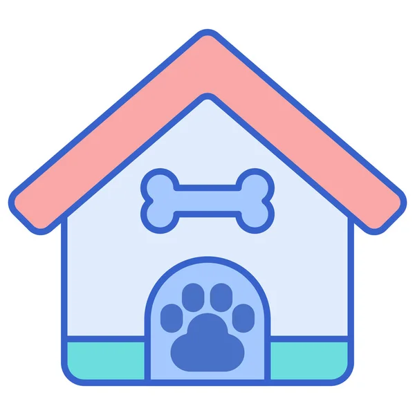 Animal Kennel Pet Icon Pet Vet Category — Stock vektor