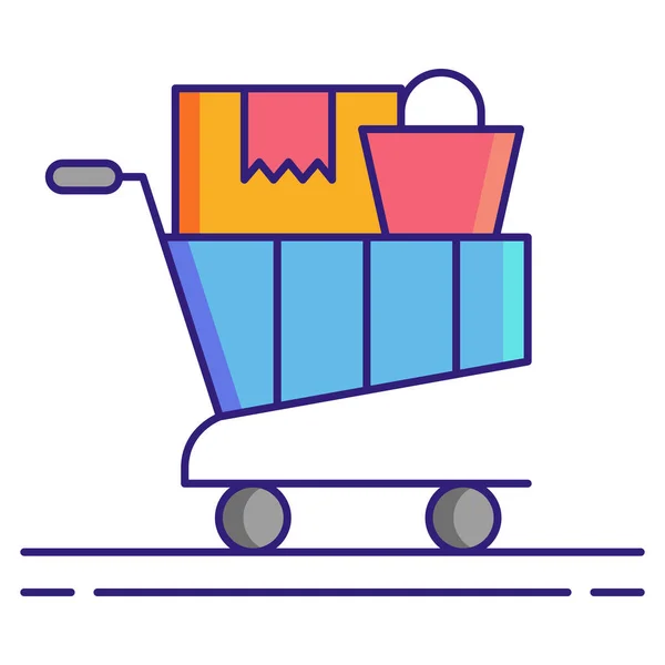 Cart Ecommerce Shopping Icon — Stock Vector