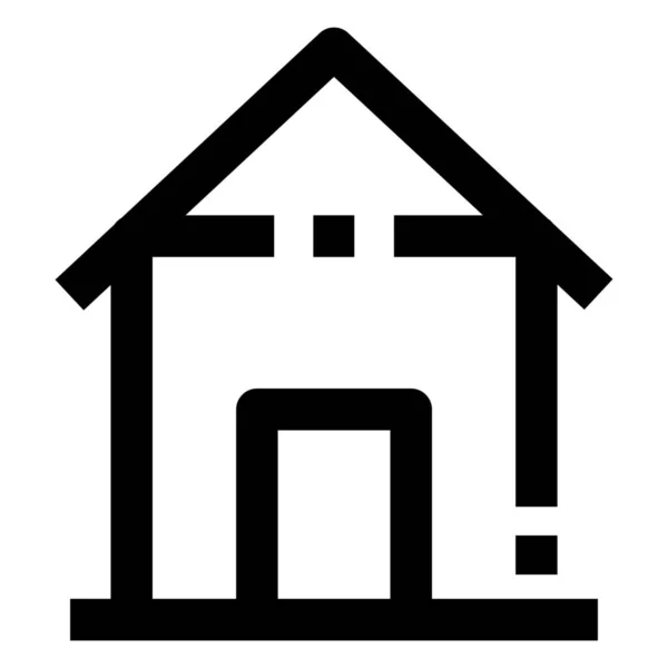 Ikon Home Page House Dalam Gaya Outline - Stok Vektor