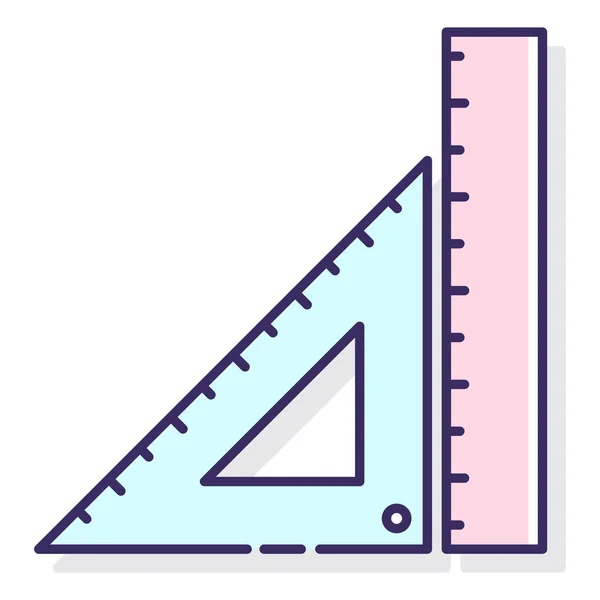 Measure Ruler Rulers Icon — Stok Vektör