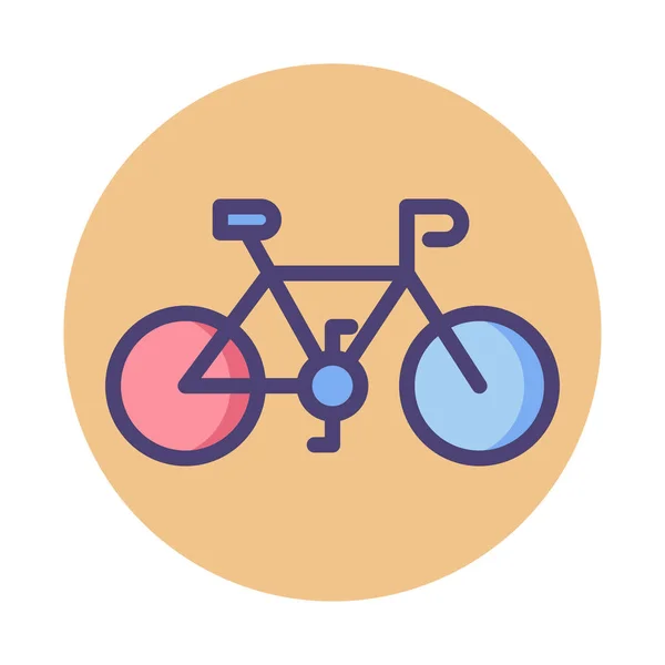 Vélo Vélo Icône Vélo Dans Style Badge — Image vectorielle