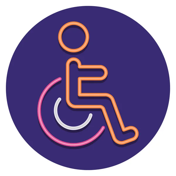 Discapacidad Icono Discapacidad — Vector de stock