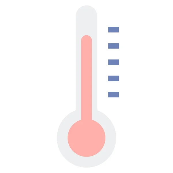 Ícone Temperatura Medição Graus Estilo Plano —  Vetores de Stock