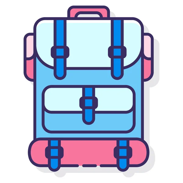 Mochila Camping Icono Viaje — Vector de stock