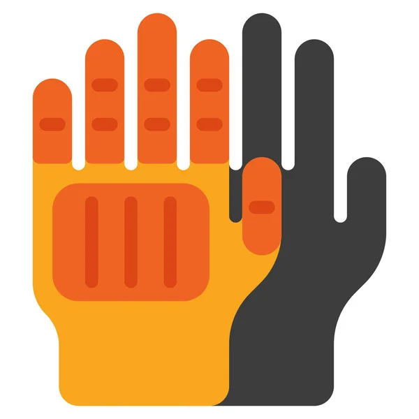 Clothes Gloves Hand Icon — Stock Vector