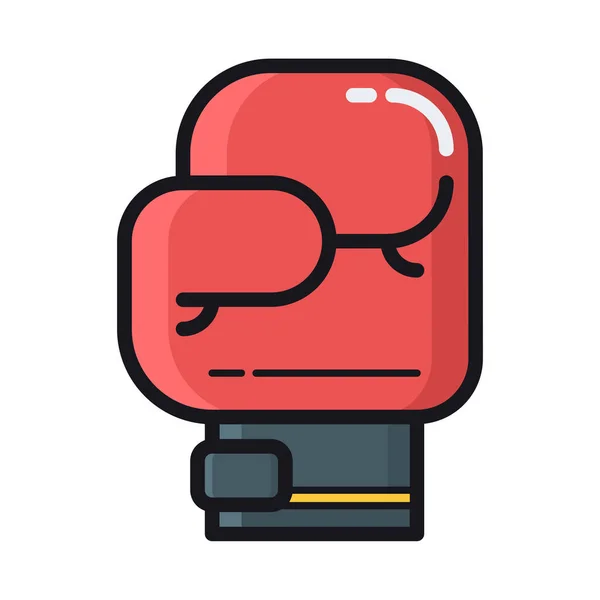 boxing boxer boxing gloves icon in filled-outline style