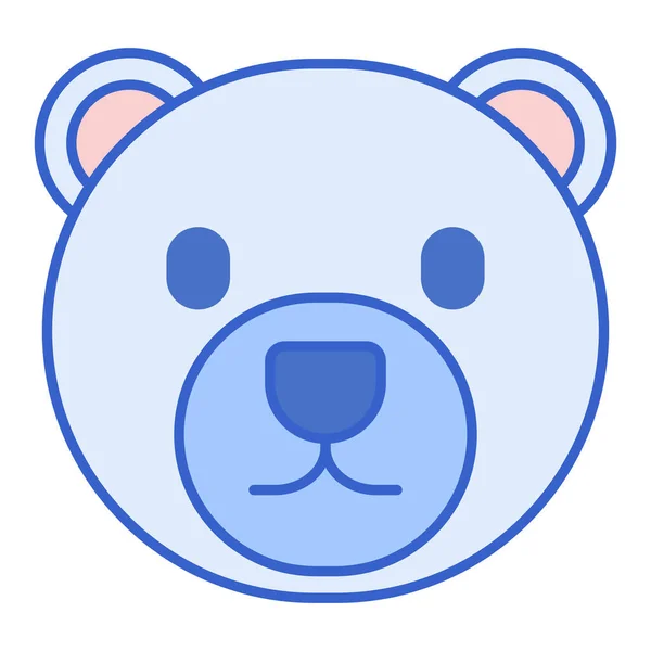 Urso Animal Ícone Pólo Norte Estilo Esboço Preenchido — Vetor de Stock