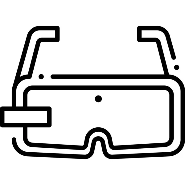 Augmented Reality Goggles Gaming Icon — Stock Vector