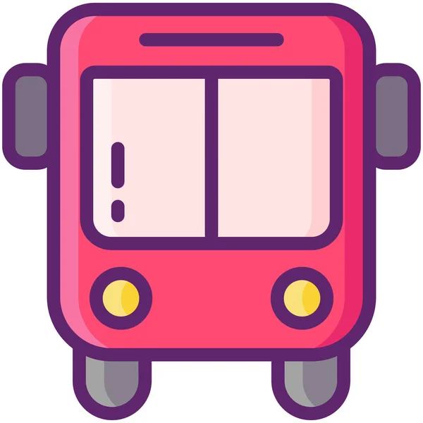 Ikona Transportu Publicznego Autobusu — Wektor stockowy