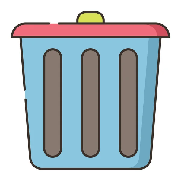 Entsorgung Müll Müll Symbol Familie Haus Kategorie — Stockvektor