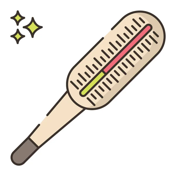 Pictogram Kwiktemperatuur Thermometer — Stockvector