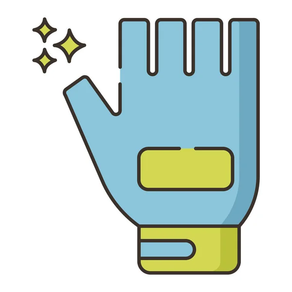 Moda Guantes Sin Dedos Icono — Vector de stock