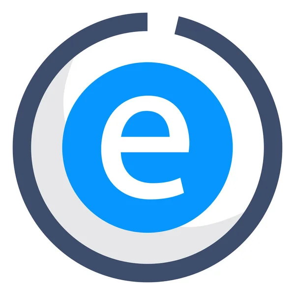 Browser Internet Explorer Microsoft Edge Icon — Stockvektor