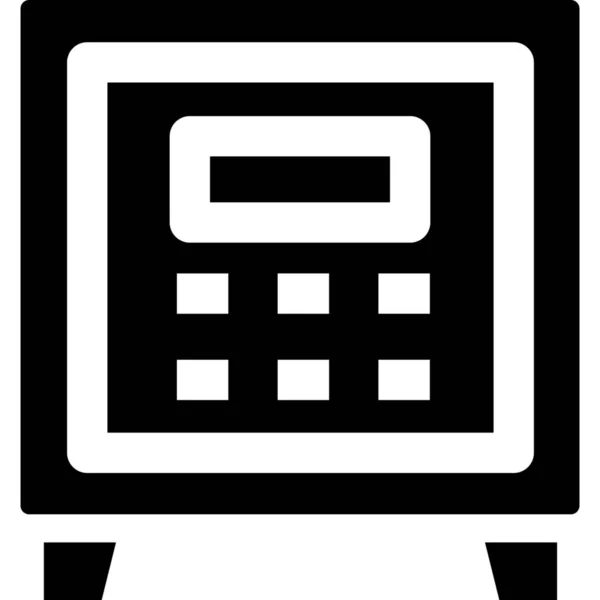 Kluiskluis Pictogram Solide Stijl — Stockvector