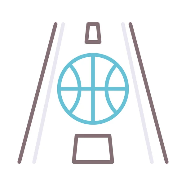 Boll Basket Spel Ikon — Stock vektor