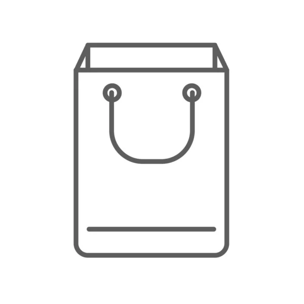 Shop Shopping Shopping Bag Icon Outline Style — Stock Vector