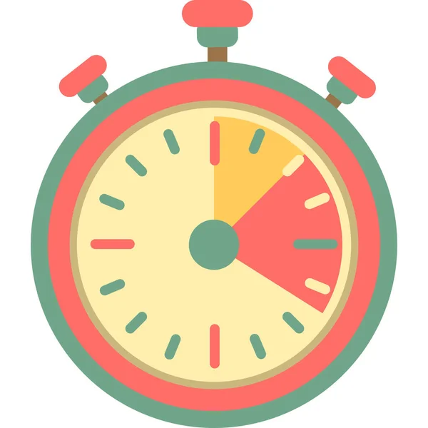 Deals Timed Clock Icon Flat Style — Διανυσματικό Αρχείο
