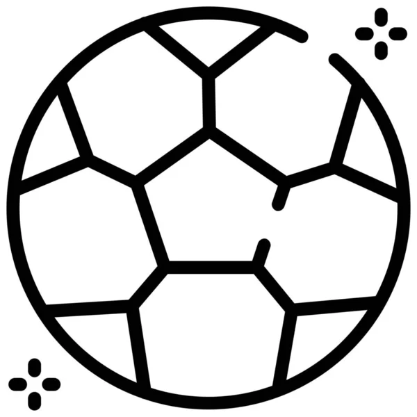 Futebol Ícone Bola Futebol Categoria Futebol Futebol — Vetor de Stock