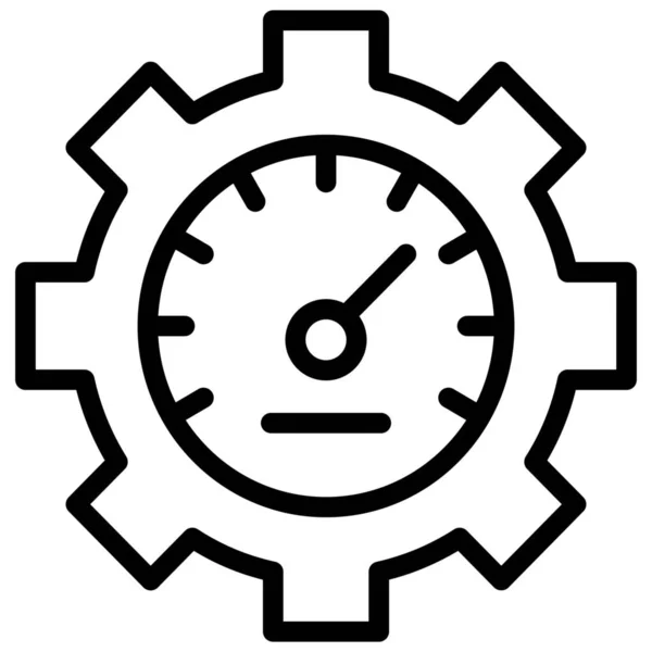 Performance Productivité Temps Réel Icône — Image vectorielle