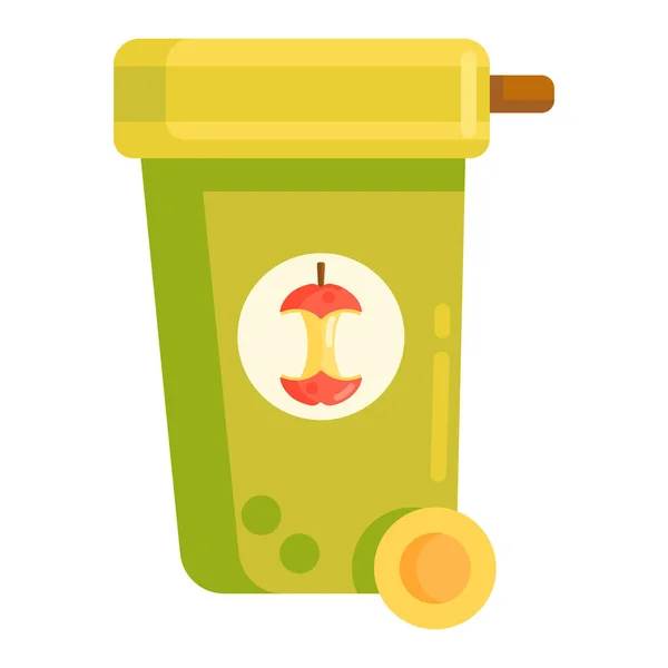Dump Garbage Organic Icon Nature Outdoor Adventure Category — Stok Vektör