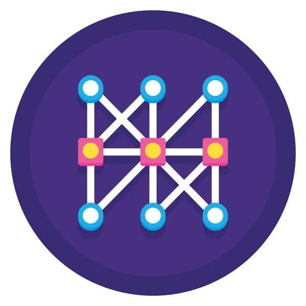 Algorithmus Komplexe Komplexität Icon Badge Stil — Stockvektor