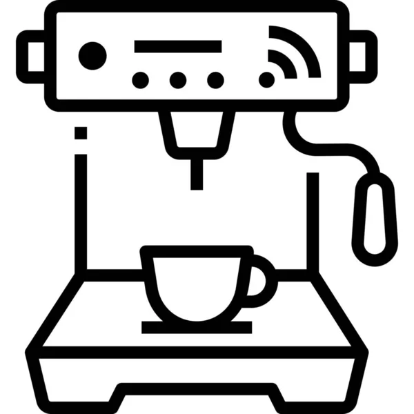 Coffee Coffee Machine Drink Icon Family Home Category — Stock Vector