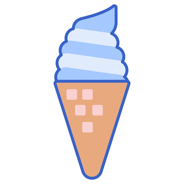 스타일의 아이스크림 아이콘 — 스톡 벡터