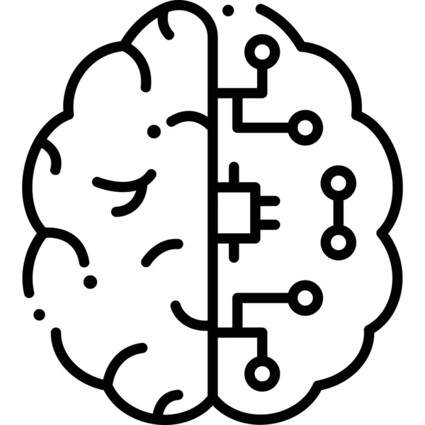 Neurologie Cérébrale Neurologie Science Icône — Image vectorielle