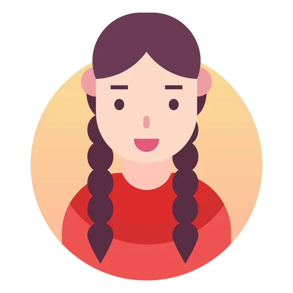 Vector Avatar Icon Profil Picture Stock Vector - Illustration of flat,  girl: 126287784